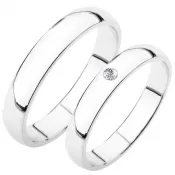 Snubné prstene biele zlato SP-202B