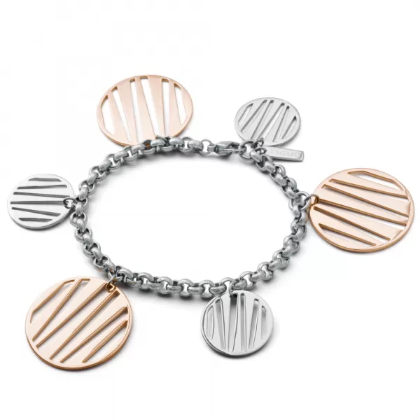 Oceľový náramok Sagapó Woodstock SWS03