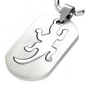 Oceľová jašterica v doštičke GTPB018