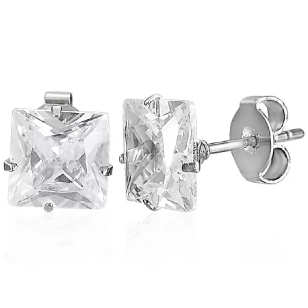 Náušnice so zirkónmi princess GUEA014