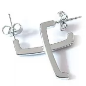 Oceľové náušnice ZEST9100