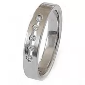 Oceľový prsteň so zirkónmi ZSQ04025
