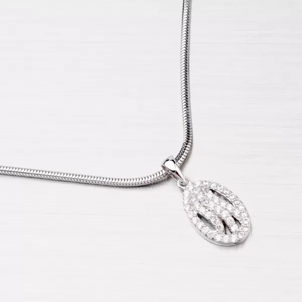 Strieborný rhodiovaný prívesok AP499