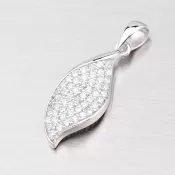 Prívesok strieborný so zirkónmi PXX02130598