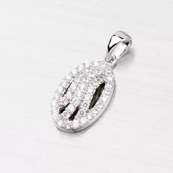 Strieborný rhodiovaný prívesok AP499