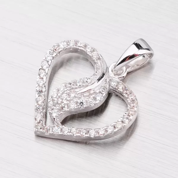 Strieborný prívesok so zirkónmi PXX02130695