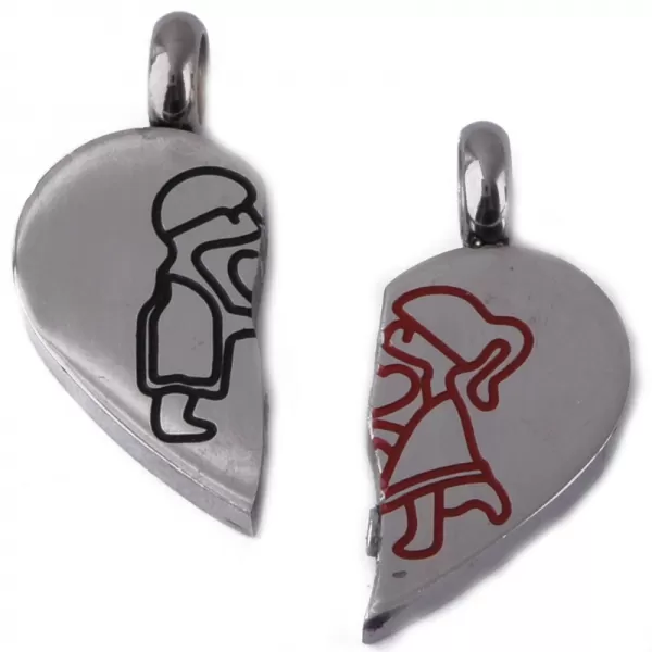 Oceľový prívesok - srdce 63015