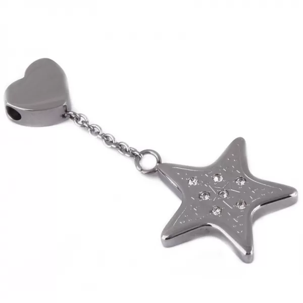 Hviezdička so zirkónmi z ocele 63014
