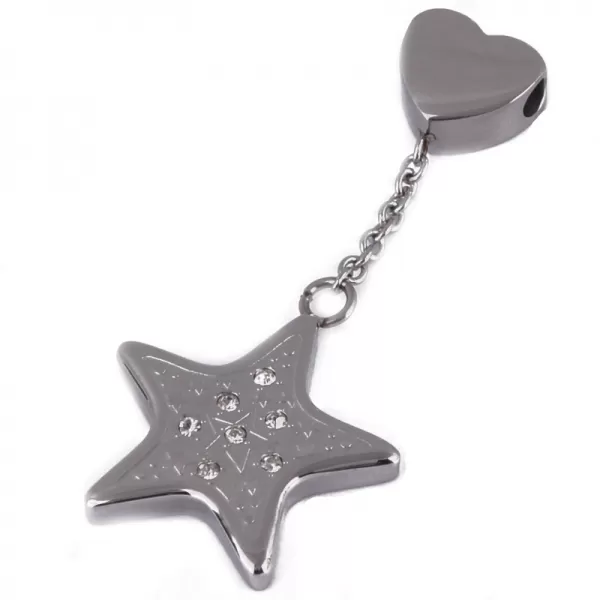 Hviezdička so zirkónmi z ocele 63014