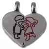 Oceľový prívesok - srdce 63015