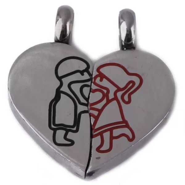 Oceľový prívesok - srdce 63015