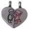Oceľový prívesok - srdce 63015