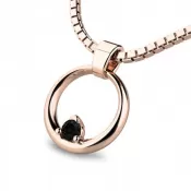 Zlatý prívesok 140023-CV-ZIR-Black