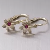 Zlaté detské náušnice so zirkónmi 52DN-1993ZČ