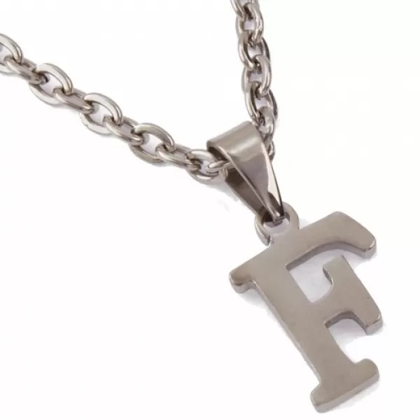 Oceľový prívesok - písmenko F 63135