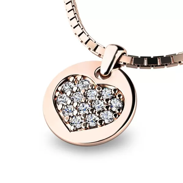 Zlatý prívesok 10882-CV-ZIR