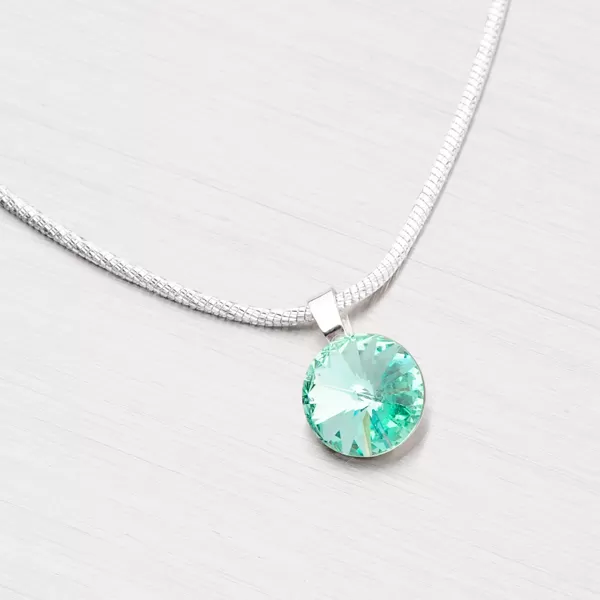 Prívesok s kryštálom zo striebra D118Z-JK