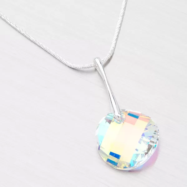 Prívesok zo striebra s kryštálom D173B