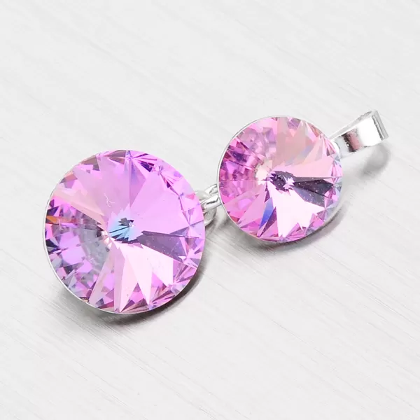 Prívesok strieborný s kryštálmi D139PR-JK