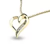 Zlatý prívesok srdca zo žltého zlata 10873-ZL-ZIR