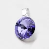 Prívesok strieborný s fialovým kryštálom 12 mm D113TF-JK