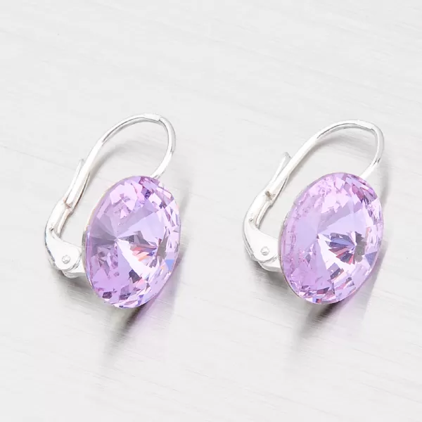 Prívesok strieborný s kryštálom 12 mm D113F-JK