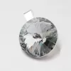 Strieborný prívesok s kryštálom 14 mm D132ČN-JK