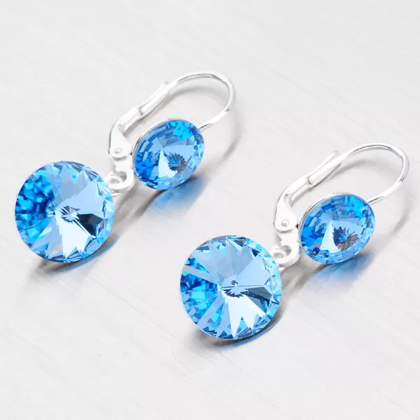 Prívesok s modrým kryštálom D139SM-JK