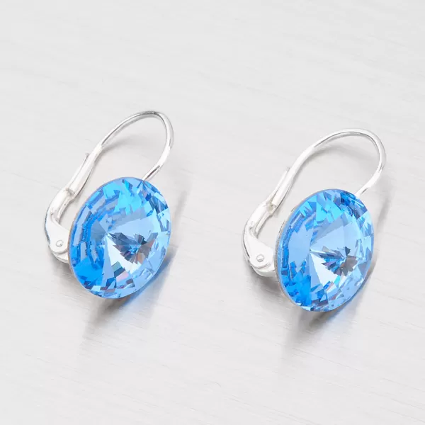 Strieborný prívesok s kryštálom 12 mm D113SM-JK