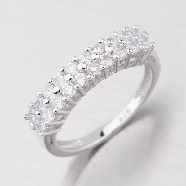 Strieborný prsteň R3556