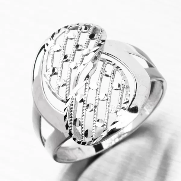 Prsteň z bieleho zlata 116P-111637