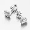 Náušnice vyrobené z bieleho zlata so zirkónmi DZF5541-B-ZIR