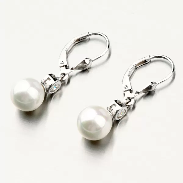 Strieborné náušnice s perlou PKL-2151
