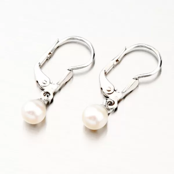 Dámske náušnice biele zlato 585 perál 52GZ-3015B-KL