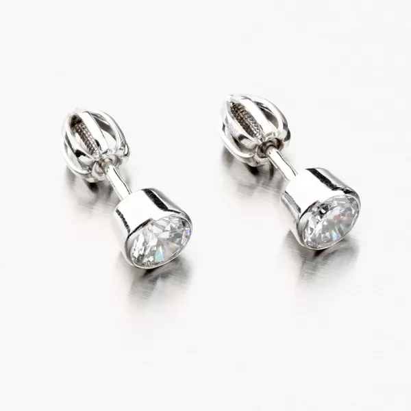 Dámske náušnice biele zlato 585 zirkón 52GZ-3035B-SR