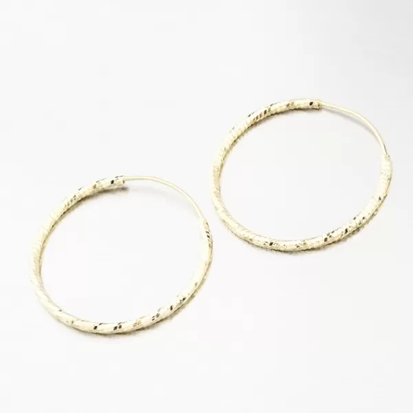 Strieborné kruhy vo farbe žltého zlata 30 mm PKL-2204