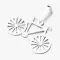 Strieborný prívesok bicykel PAMŠ-130388-Ag