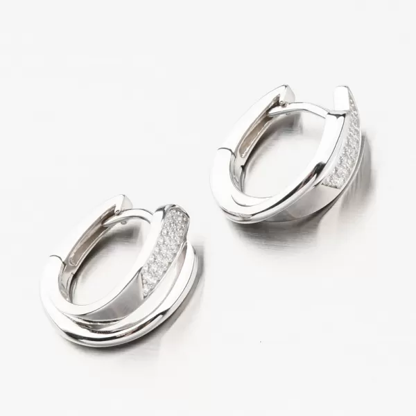 Strieborné kruhy so zirkónmi PKL-2192