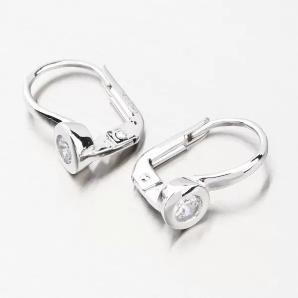 Náušnice z bieleho zlata so zirkónom GCA12-005