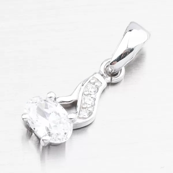 Zlatý prívesok so zirkónmi 43-22058