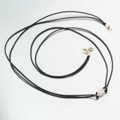 Retiazkový náhrdelník so zlatým príveskom LT15-001-ZL-PINK