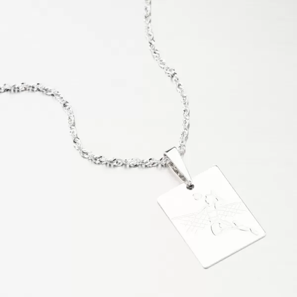 Strieborný prívesok volejbal PAMŠ-130776-Ag