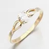 Zlatý prsteň so zirkónom 681p-110046-001