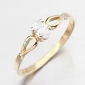 Zlatý prsteň so zirkónom 681p-110046-001