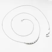 Náhrdelník so zirkónmi DZF4157-B-ZIR