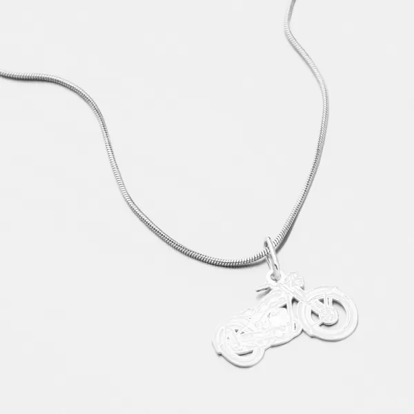 Strieborný prívesok motorka PAMŠ-132229-Ag