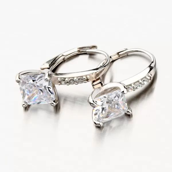 Strieborné náušnice so zirkónmi PKL-2131