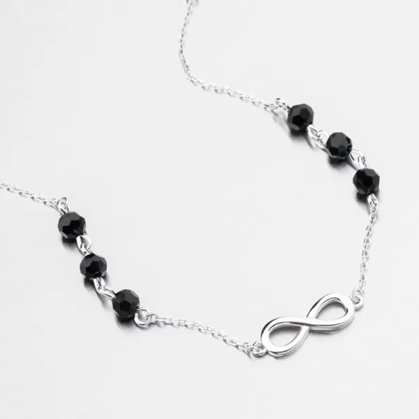 Strieborný náramok s nekonečnými loptičkami PKL-4042