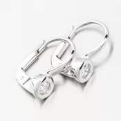 Náušnice z bieleho zlata so zirkónom GCA12-005