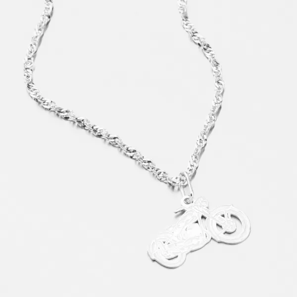 Strieborný prívesok motorka PAMŠ-132229-Ag